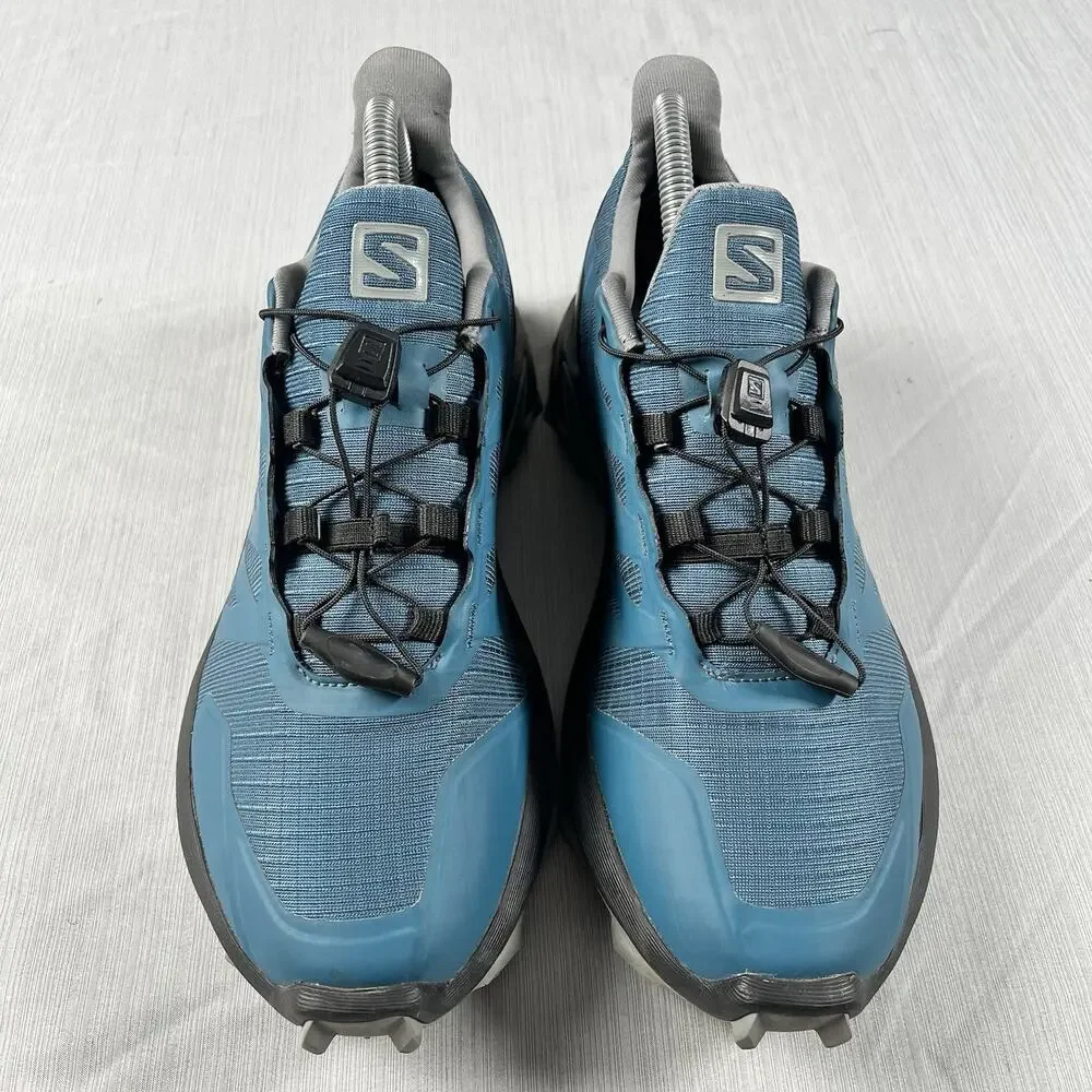 Salomon Supercross Women’s Size 7.5 Blue Trail Sneakers Running Shoes 409306 - Picture 3 of 7
